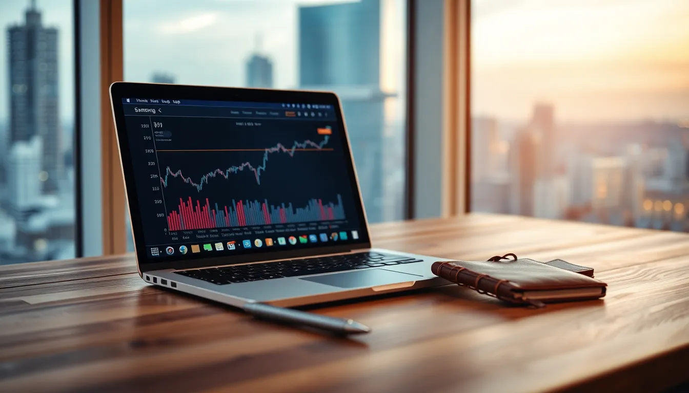 기술 기업 주가 차트 및 분석 이미지