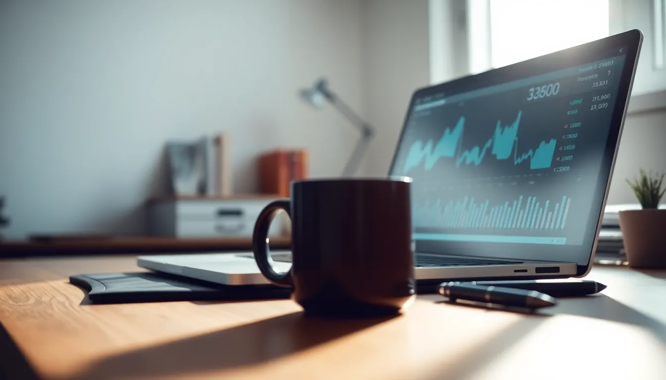 테크 기업 주식 분석 차트 예시